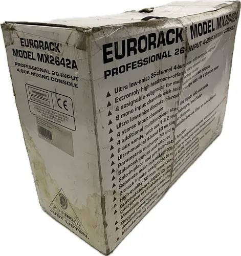 Behringer Eurorack Mx2642a Mixer Mesa Novo Mostruario 110v