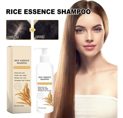 Shampoo Água De Arroz 100ml Para Shampoo Espessante Natural
