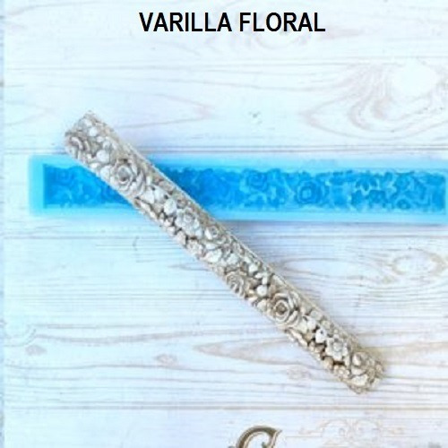 Molde Silicona Craquelina Varilla Floral 15×1.7cm 003-0200