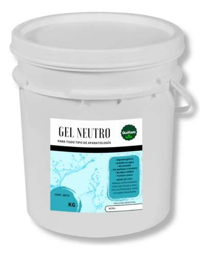 Gel Neutro 20 Kilos Hifu Aparatologia Cavitac, Depil Premium