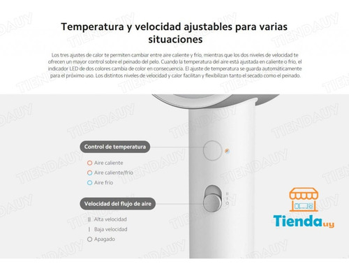 Secadora De Pelo Xiaomi Water Ionic Hair Dryer H500 Tiendauy