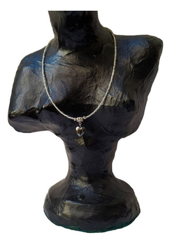 Csu1591 Collar Mujer Dije Piedra Natural Hematite 