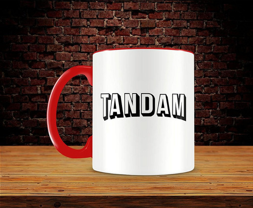 Caneca Tandam Vermelha Cor Branco Netiflix Tandam