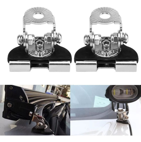 X2 Soporte Capot Para Neblineros Barras Led Fijos Universal
