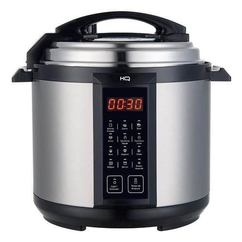 Panela De Pressão Elétrica Multi Digital Hq 6l Inox Hq-y6di 127v