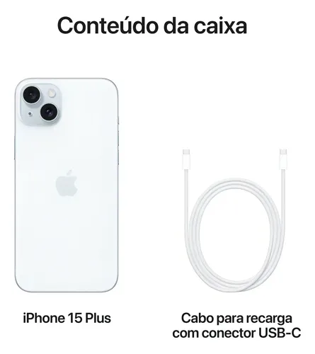 Apple iPhone 15 Plus (128 GB) - Azul | Frete grátis