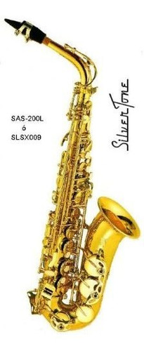 Imagen 3 de 4 de Saxofon Alto Laqueado Silvertone Slsx009 Estuche Boquilla