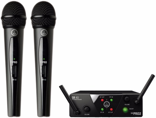 Microfono Inalambrico Doble Akg Wms40 Mini Dual Vocal