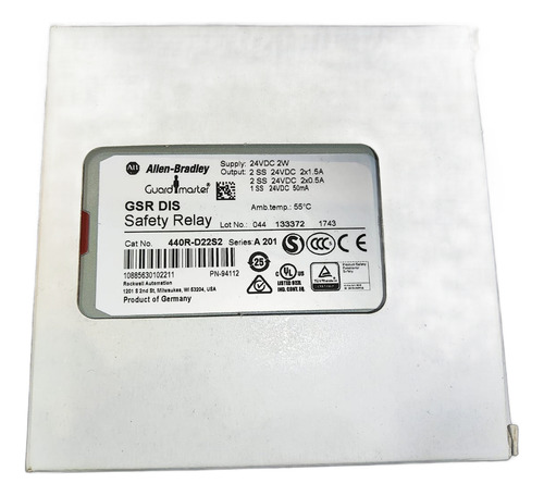 440r-d22s2 Relé De Seguridad Guardmaster Allen Bradley