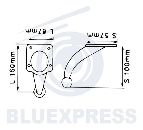 Combo 2 Patas Para Mueble De Aluminio G6130 Bluexpress®