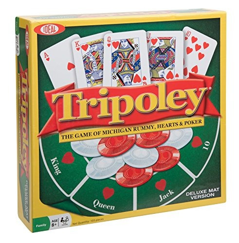 Juego De Cartas Ideal Tripoley Deluxe Mat Edition