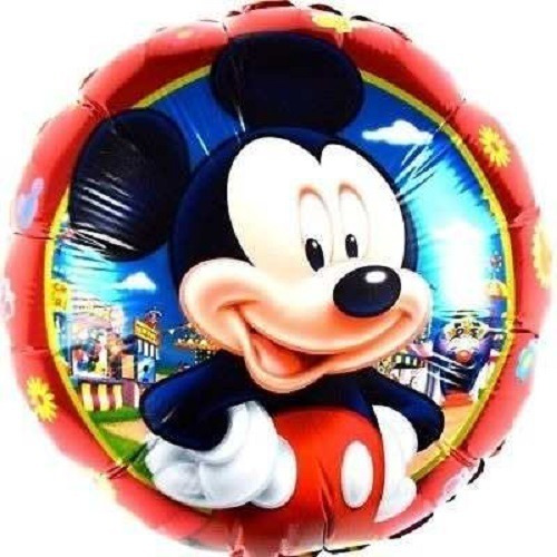 10 Globos Metalizados  Mickey Minnie De 45 Cm 