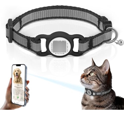 Feeyar Collar Para Gato Breakaway Etiqueta Qr De Silicona In