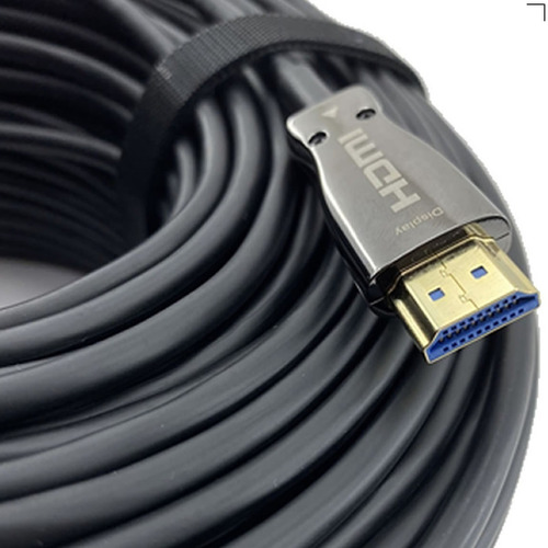 Imagem 2 de 5 de Cabo Hdmi 2.1 Fibra Óptica 4k X 8k 48gb Hdr10 - 60 Metros