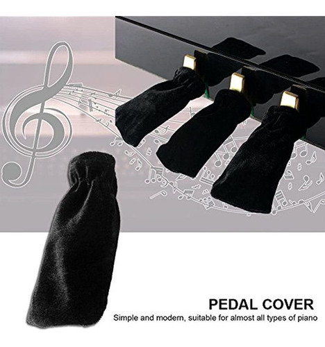 Tbest Funda Protectora Para Pedal De Piano, 3 Piezas Funda P