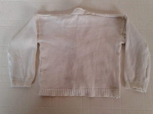 Sweter Bebe 12 Meses Blanco Manga Larga Impecable