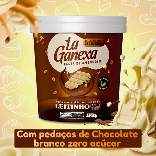 Pasta De Amendoim Leitinho Black Whey Protein La Ganexa 1kg