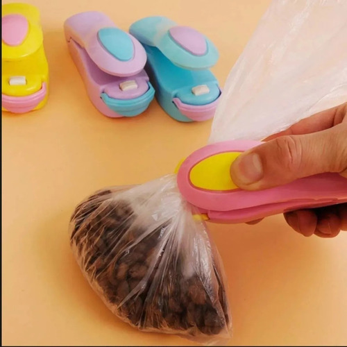 Mini Sellador De Bolsa De Plástico A Pila Sella Bolsa Iman Color Surtidos