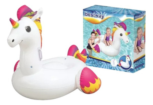 Flotador Inflable Unicornio Kawaii Colchoneta Bestway 41114