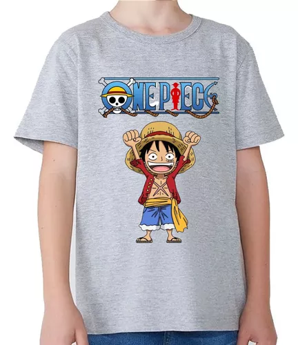 Camiseta One Piece Luffy Preta Unissex Infantil 100% Algodão Oficial Toei -  Adrenaland - A Realidade da Imaginação