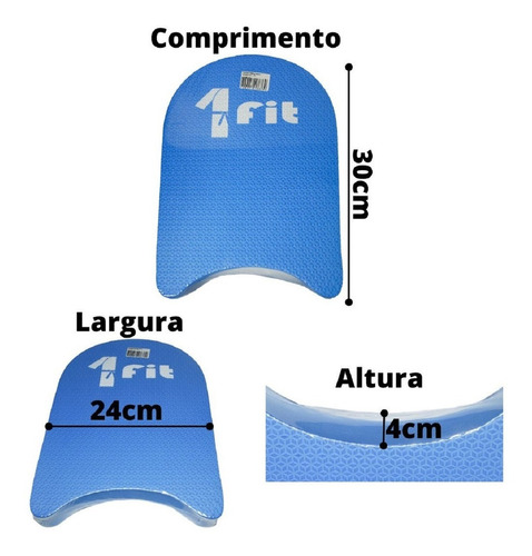 Prancha P/ Hidroginástica - Natação Eva - 1fit Cor Azul