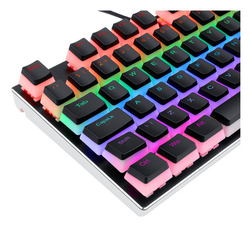Keycaps Pudim Black P Teclado Mecanico Redragon Scarab Abnt2
