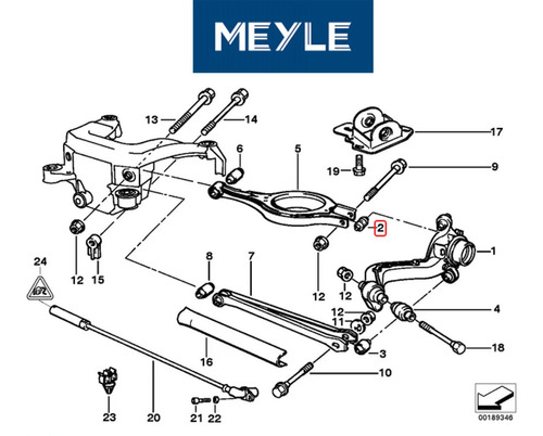 33306852895 Articulacion Esferica Meseta Trasera Bmw  3/z4