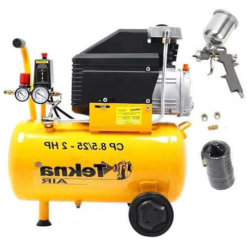 Compressor De Ar Elétrico 24l Tekna Cp-8525 + Kit Pintura