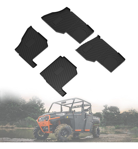 Alfombrillas Para Polaris Ranger Xp 1000 Crew 19-23, Tpe Pro