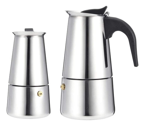 Will Ml Portable Café Cafetera Moka Pot De Acero Inoxidable