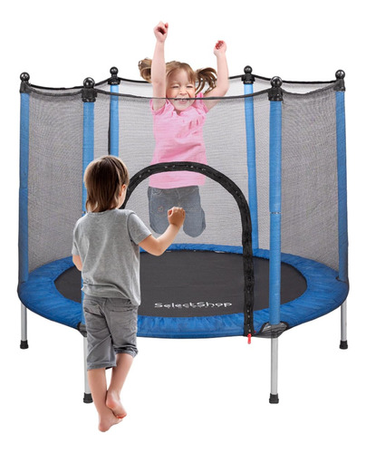 Trampolín Infantil Con Red De Seguridad 140 Cm, Para Fiestas