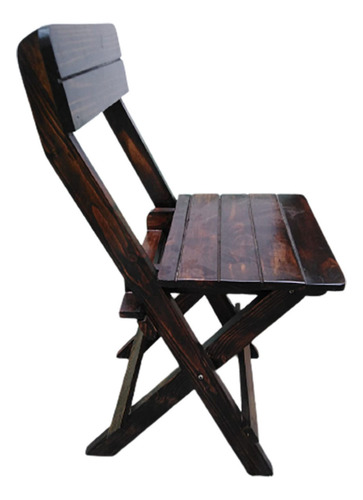 Juego Comedor Plegable Cuadrada Con Sillas En Marron