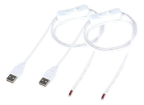 Cable Usb De 2 Pines Dc Con Interruptor De Encendido/apagado