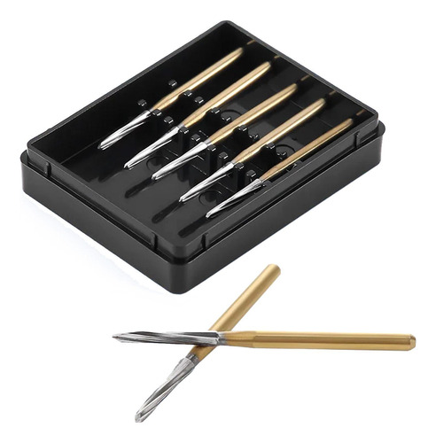 Kit 5 Brocas 1.6mm Alta Velocidade Precisão Para Dentistas