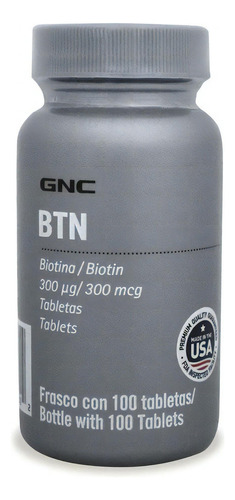 Gnc  Biotina 300 Mcg