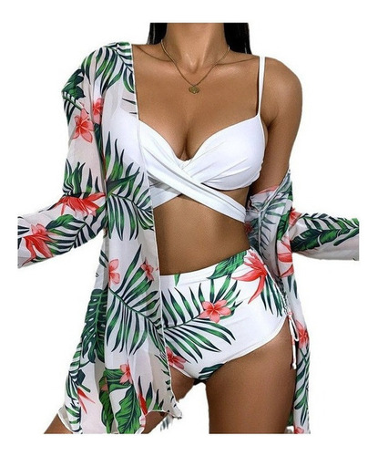 Traje De Baño De Bikini De Tres Piezas For Mujer