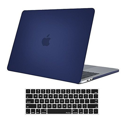Funda Rígida Y Cubierta Teclado Macbook Pro 13 -azul Oscuro.