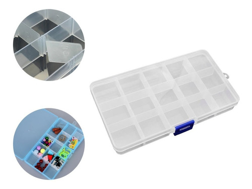 Mini Cajas Organizadora Plasticas 15 Esp. - Bisuteria