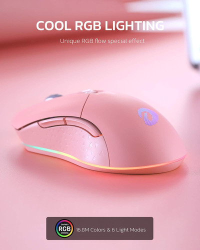 Raton Inalambrico Para Juegos Dareu, 10000 Dpi, 7 Botones...