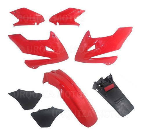 Kit Plasticos Rojo Honda Xr 250 Tornado 8 Piezas Yoyo Um