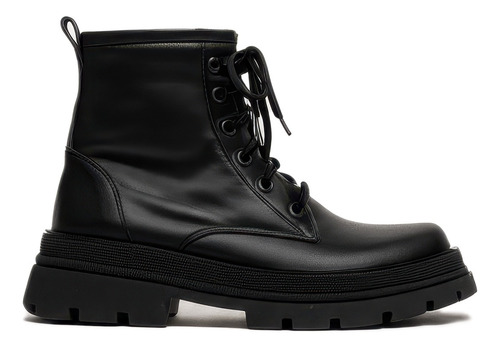 Borcegos Mujer Cuero Urbanos Acordonados Botas Moda Abril