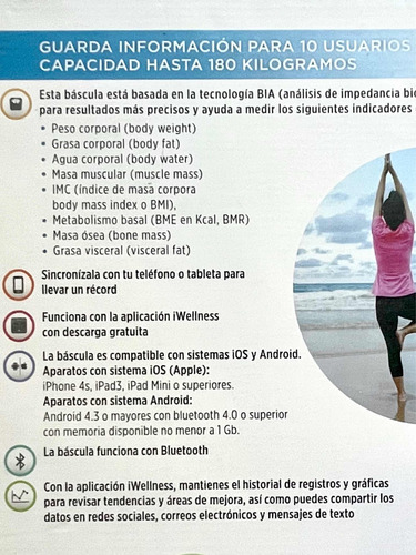 Báscula Electrónica Digital Benetre Health Technology