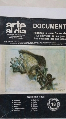 Arte Al Día. No. 18. Abril De 1984. 