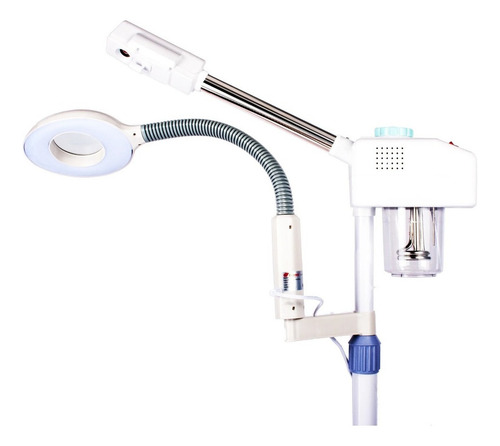 Vaporizador Facial Ozono Con Lupa Y Luz Led