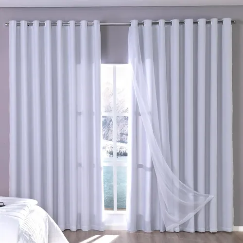 Cortina Blackout Com Voil  6,00m X 2,70m Luisa