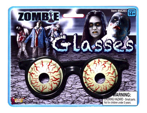 Ojos Zombie 3d Lentes 66265 Disfraz Halloween