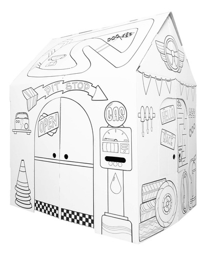Garaje Pit Stop Para Juego De Rol Infantil Fácil De Montar