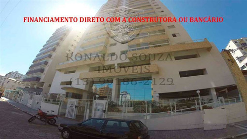 Imagem 1 de 30 de Praia Grande - Ocian - Linda Cobertura Duplex- 3 Dormitórios - 2 Salas - Salão De Festas - Vista Para O Mar - Rs60