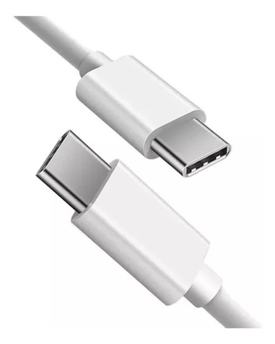 Cable Tipo C A Tipo C Fast Charge Color Blanco 