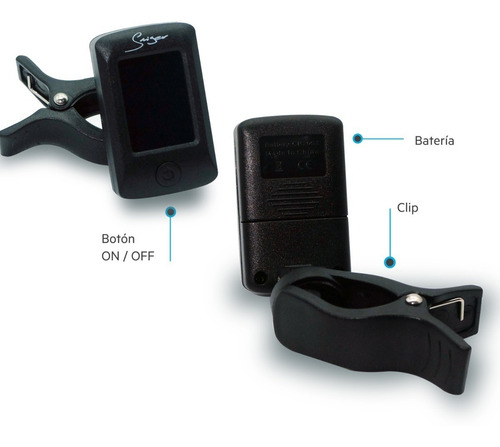 Afinador Digital Hausenbag Dmi-gd-jt10 P/violin, Guitarra Negro
